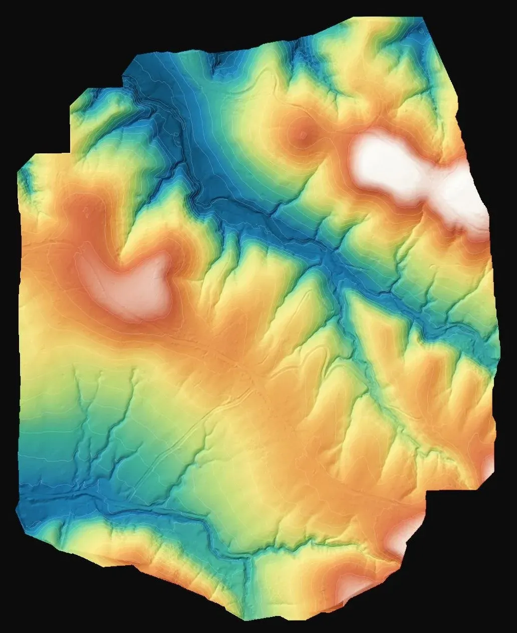 Rüzgâr santrali sahasında LiDAR ile halihazır harita