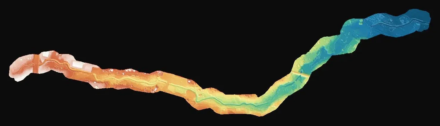 Sayısal yükseklik modeli, gölgeli rölyef ve eş yükselti eğrileri
