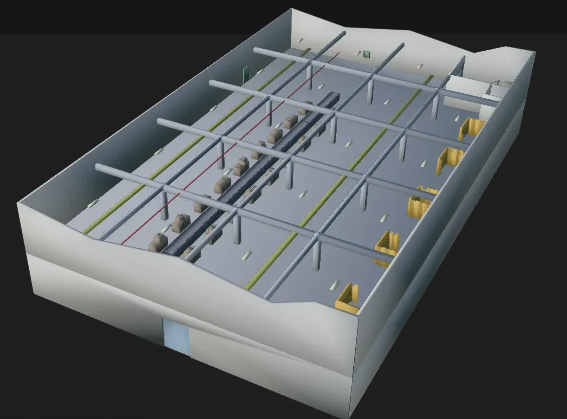 BIM modelinin üst katı